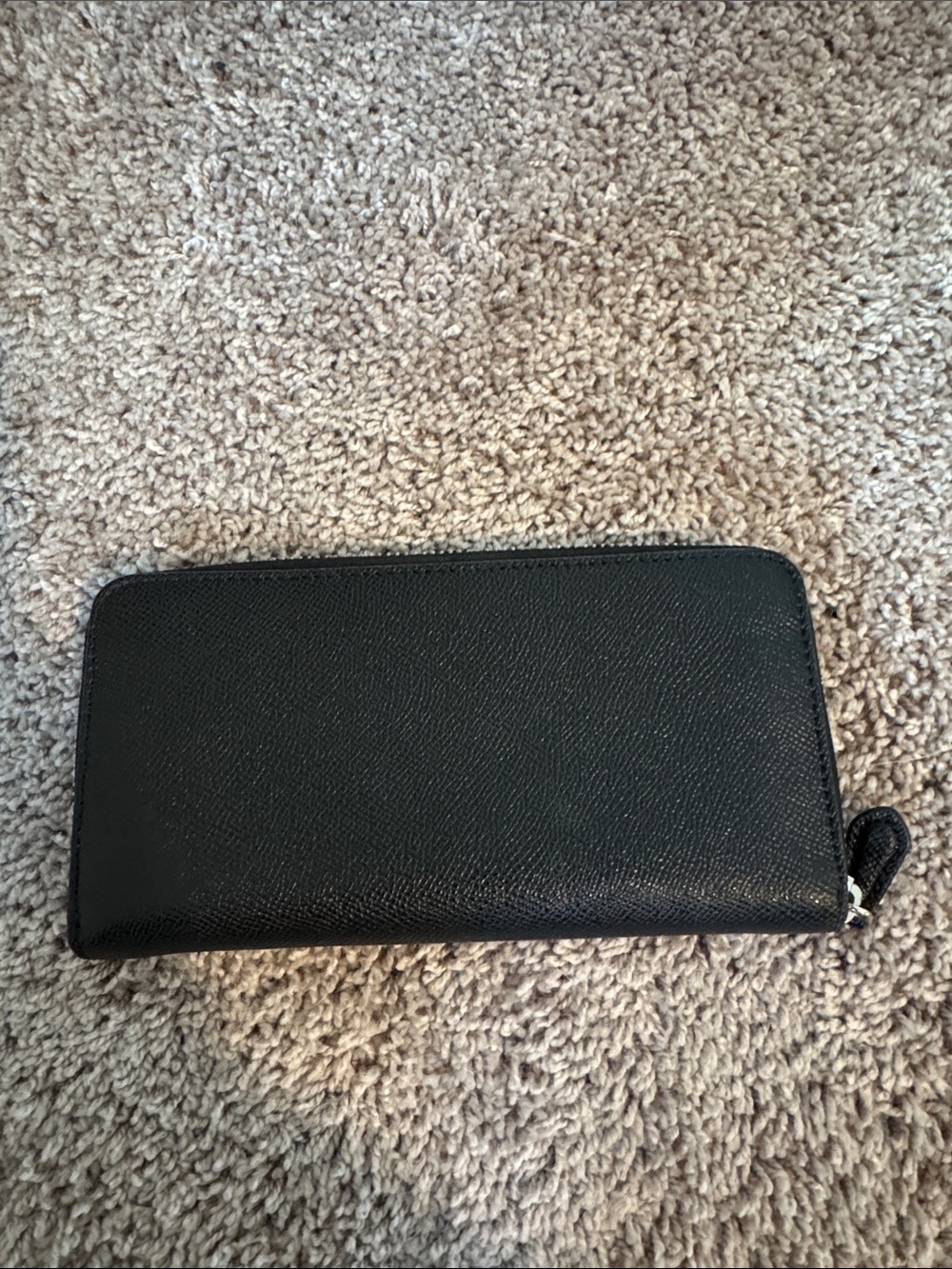 Coach Black Zip-Around Wallet with Front Card Pocket - Picture 2 of 5